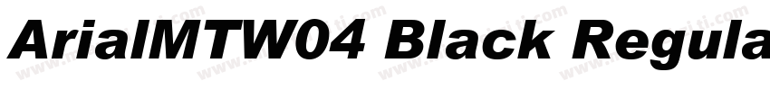 ArialMTW04 Black Regular字体转换